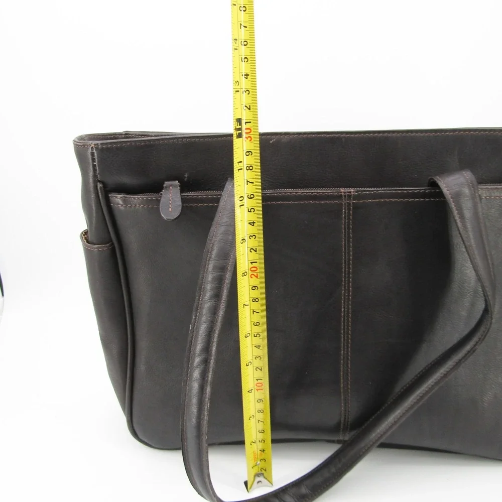 Santa Fe Dilana Briefcase Men's Leather Laptop Vintage Distress Dark brown